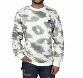 دورس مردانه سفید طرح چریکی پاره قواره باکسی