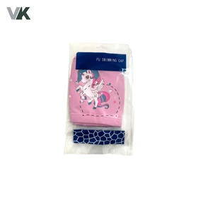 کلاه شنا بچه گانه pu طرح دار (طرح 2)