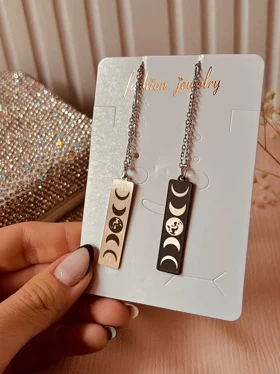 گردنبند ست ماه استیل