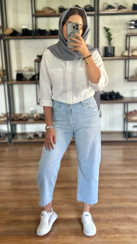 شلوار جین راسته قد 90 ریجینا