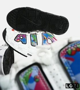 کفش کتانی مردانه و زنانه سفید NIKE Air More Uptempo '96