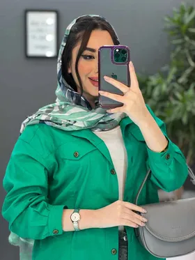 مانتو شومیزی جلودکمه جیب نما