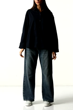 شومیز برش‌دار پشت بلند زنانه