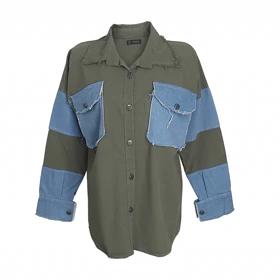 کت زنانه کتان و جین اسپرت