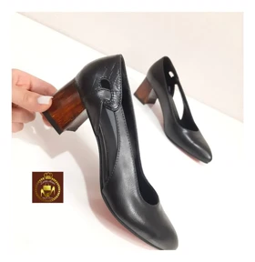 کفش مجلسی پاشنه چوبی زنانه