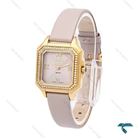 ساعت مچی الکسا Special A2019 زنانه طلایی صورتی دورنگین Alexa-6216-L