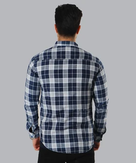 پیراهن مردانه آستین بلند چهارخانه 0532