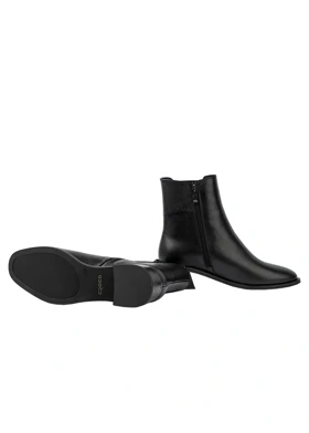 نیم بوت چرم زنانه مدل ملودی