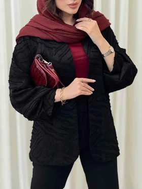 مانتو ریش دار آستین پیله