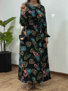 پیراهن بلند نخی آرون
