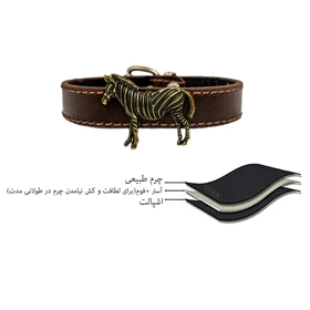 دستبند چرم وارک مدل دادمهر کد rb429