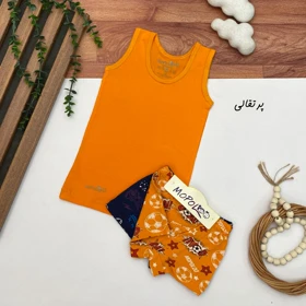 ست رکابی با دوعدد شورت پسرانه