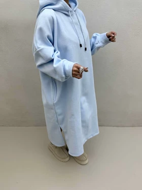 پیراهن بلند کلاه دار