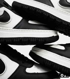 کفش کتانی مردانه و زنانه مشکی سفید نایک NIKE AIR FORCE مدل 4273