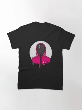 تیشرت squid game طرح Circle Squid Game guard کد 202028