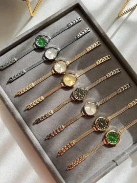 ساعت مجلسی زنانه کد 60003 صفحه سبز