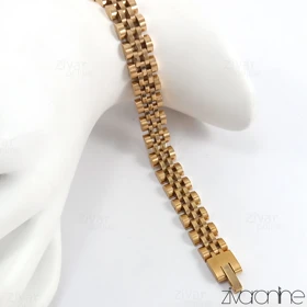 دستبند رولکس زنانه رزگلد 40036