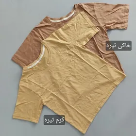 تیشرت کوتاه بیسیک زنانه 38 تا 44