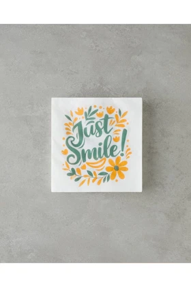 دستمال کاغذی 20 عددی English Home مدل Just Smile - سبز