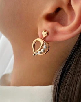 نیم ست قلب و مروارید ژوپینگ