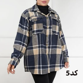 شکت چهارخونه پشمی گرم بالا 7292