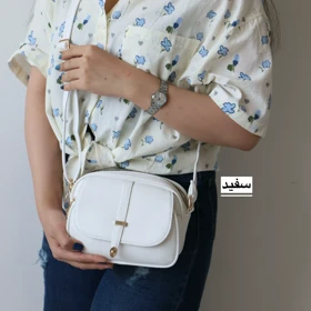 کیف زنانه دوشی مدل رسپینا (سفید)