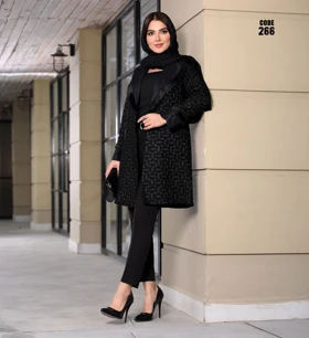 مانتو کتی مجلسی ترکیبی سنگ کاری