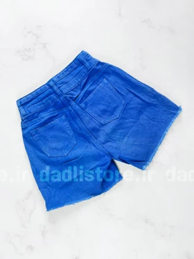 شورتک کوتاه جین پاچه ریش دار