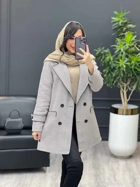 پالتو چهار دکمه مغزی دوزی