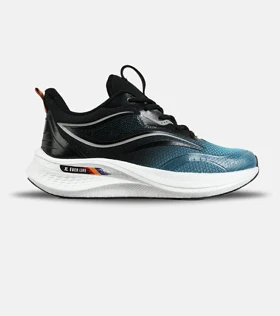 کفش کتانی مشکی آبی Saucony Ride Review v.2 مدل 7395