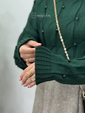 پلیور بافت زنانه ترک مروارید