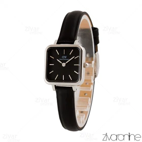 ساعت دنیل ولینگتون زنانه مربعی صفحه مشکی بند چرم 104802