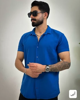 پیراهن مردانه ساده دبل فیس_کد4415