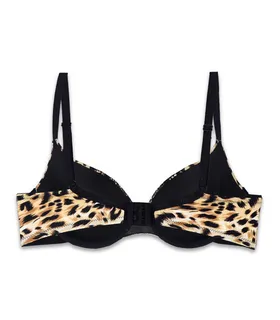 ست شورت و سوتین Neev نیو میکروفایبر و دانتل کد 2015 پلنگی Leopard