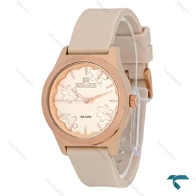 ساعت زنانه طرح گل نیوی فورس NF5051 کرم رنگ NaviForce-7716-L