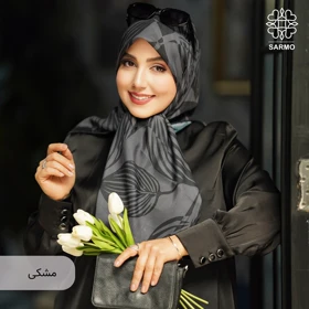 روسری نخی گلبرگ (مشکی)
