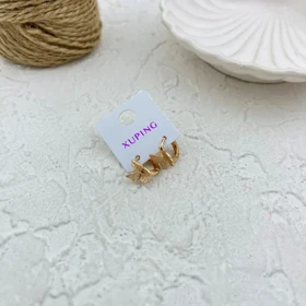 گوشواره زنانه شیک ژوپینگ، طرح پروانه،ژوپینگ