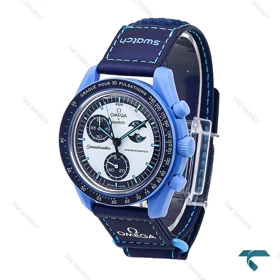 ساعت امگا سواچ ماموریت به ماه سرمه ای Omega-6723-U