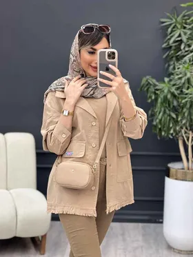 مانتو دو جیب پاکتی یاس
