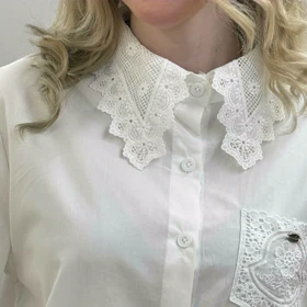 شومیزیقه جیب گیپور