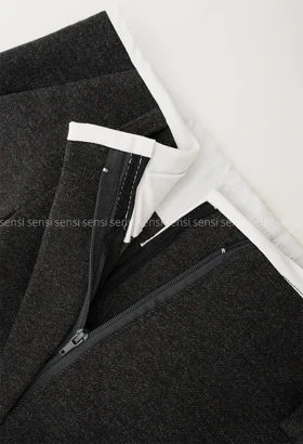 شلوار فوتر لامر کمر سفیدکد1004528