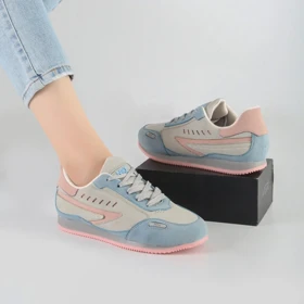 کفش و کتانی اسپرت زنانه مدل نایک NIKE رنگ آبی و صورتی