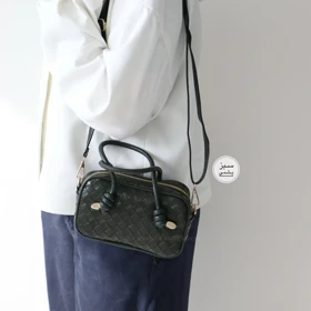 کیف زنانه دوشی - دستی مدل سولانا (سبز یشمی)