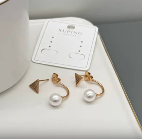 گوشواره دو حالته مرواریدی ژوپینگ