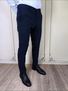 شلوار پارچه ای سرمه ای