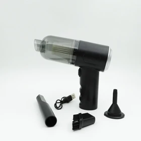 پکیج نظافت خودرو (مینی جارو شارژی + نازل کارواش 4 تکه + اسپری ضد بخار شیشه)