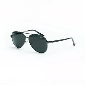 عینک آفتابی مردانه خلبانی Aviator شیشه سنگ کارتیر Cartier مدل EA-2862 کلاسیک (مشکی)