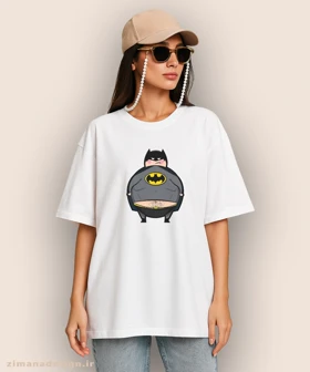 تیشرت لش مردانه و زنانه طرح بتمن کد 882