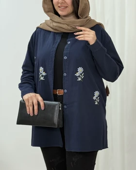 مانتو گلدوزی زنانه آرام کد محصول 1695