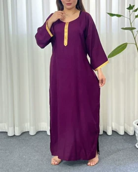 ساحلی طلاکوب نخی 7474 (بنفش)